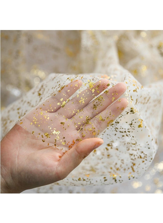70 * 300cm gold watch runner transparent chiffon chiffon chiffon, glitter metal foil,  wedding anniversary, birthday party,  party event,  Christmas table decoration - Image 4